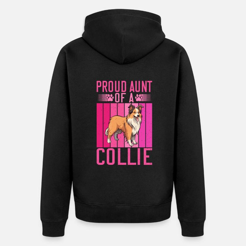 Cadeaux Collie - Veste à capuche bio Premium Unisexe - noir