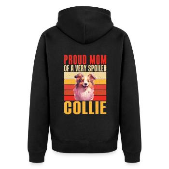 Cadeaux Collie - Veste à capuche bio Premium Unisexe - noir - Dos - Nico (187cm)