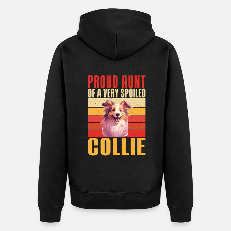 Cadeaux Collie - Veste à capuche bio Premium Unisexe - noir