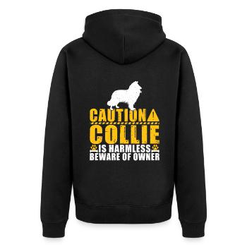 Cadeaux Collie - Veste à capuche bio Premium Unisexe - noir - Dos - Nico (187cm)