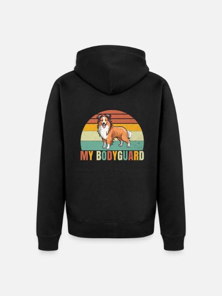 Cadeaux Collie - Veste à capuche bio Premium Unisexe - noir