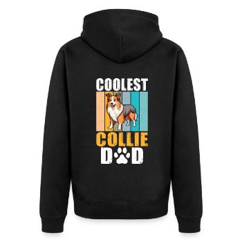 Cadeaux Collie - Veste à capuche bio Premium Unisexe - noir - Dos - Nico (187cm)