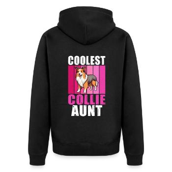 Cadeaux Collie - Veste à capuche bio Premium Unisexe - noir - Dos - Nico (187cm)