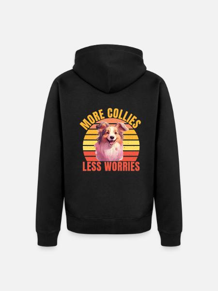 Cadeaux Collie - Veste à capuche bio Premium Unisexe - noir