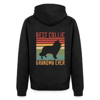 Cadeaux Collie - Veste à capuche bio Premium Unisexe - noir - Dos - Nico (187cm)