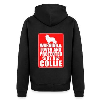 Cadeaux Collie - Veste à capuche bio Premium Unisexe - noir - Dos - Nico (187cm)