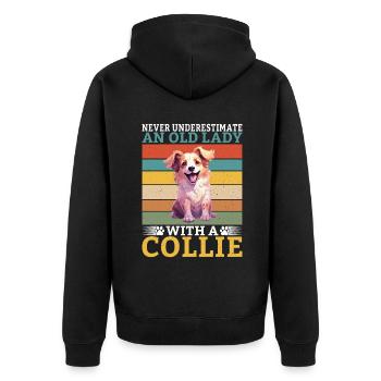Cadeaux Collie - Veste à capuche bio Premium Unisexe - noir - Dos - Nico (187cm)