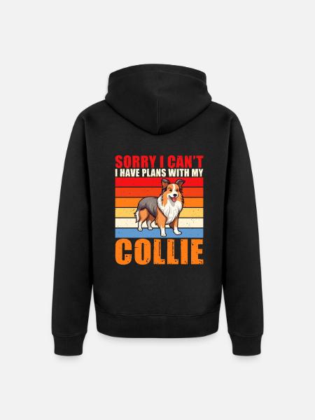 Cadeaux Collie - Veste à capuche bio Premium Unisexe - noir
