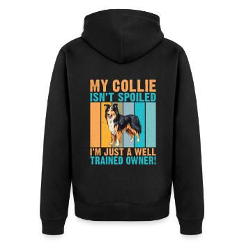 Cadeaux Collie - Veste à capuche bio Premium Unisexe - noir - Dos - Nico (187cm)