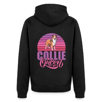 Cadeaux Collie - Veste à capuche bio Premium Unisexe - noir - Dos - Nico (187cm)
