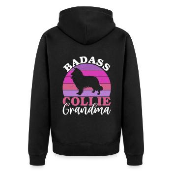 Cadeaux Collie - Veste à capuche bio Premium Unisexe - noir - Dos - Nico (187cm)