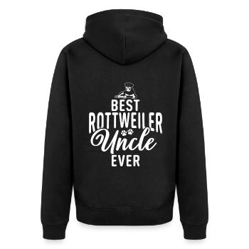 Cadeaux Rottweiler - Veste à capuche bio Premium Unisexe - noir - Dos - Nico (187cm)