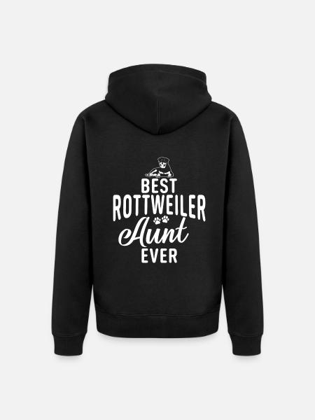 Rottweiler Gifts - Unisex Premium Organic Zip Hoodie - black