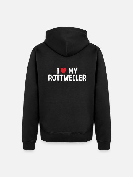 Rottweiler Gifts - Unisex Premium Bio Zip Hoodie - Schwarz