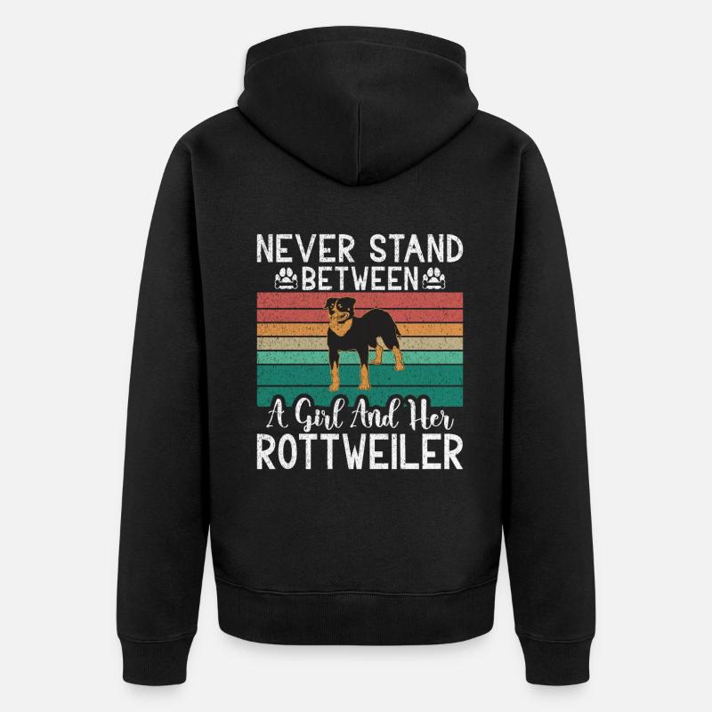 Cadeaux Rottweiler - Veste à capuche bio Premium Unisexe - noir