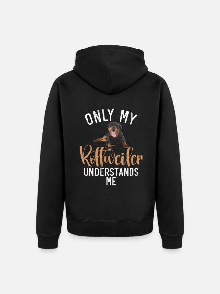 Rottweiler Gifts - Unisex Premium Bio Zip Hoodie - Schwarz