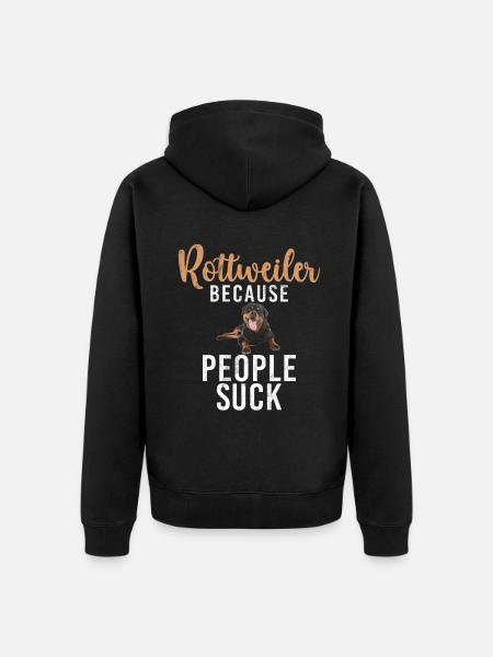 Rottweiler Gifts - Unisex Premium Bio Zip Hoodie - Schwarz