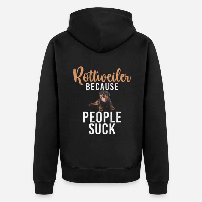 Cadeaux Rottweiler - Veste à capuche bio Premium Unisexe - noir