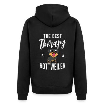 Cadeaux Rottweiler - Veste à capuche bio Premium Unisexe - noir - Dos - Nico (187cm)