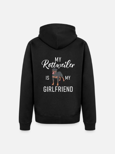 Rottweiler Gifts - Unisex Premium Organic Zip Hoodie - black