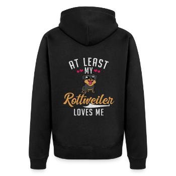 Cadeaux Rottweiler - Veste à capuche bio Premium Unisexe - noir - Dos - Nico (187cm)