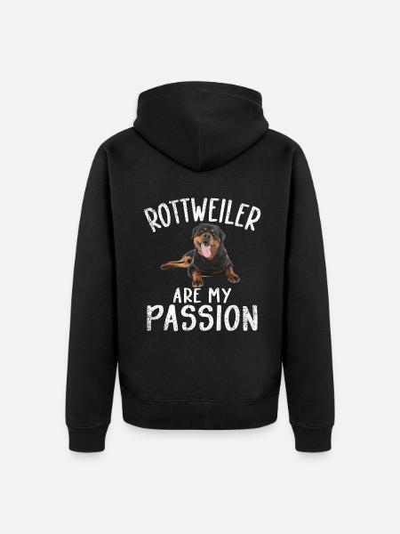 Rottweiler Gifts - Unisex Premium Bio Zip Hoodie - Schwarz