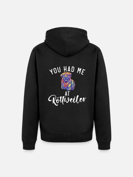 Rottweiler Gifts - Unisex Premium Organic Zip Hoodie - black