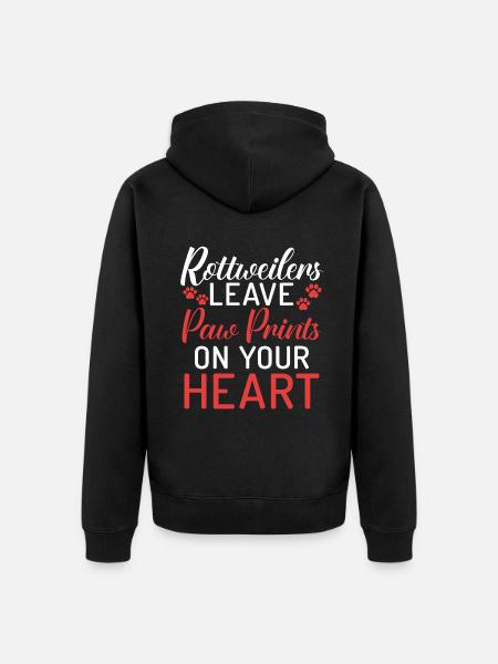 Rottweiler Gifts - Unisex Premium Organic Zip Hoodie - black