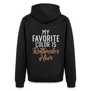 Cadeaux Rottweiler - Veste à capuche bio Premium Unisexe - noir - Dos - Nico (187cm)