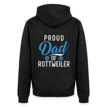 Cadeaux Rottweiler - Veste à capuche bio Premium Unisexe - noir - Dos - Nico (187cm)
