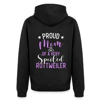 Cadeaux Rottweiler - Veste à capuche bio Premium Unisexe - noir - Dos - Nico (187cm)