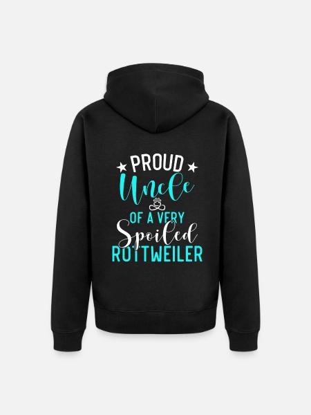 Rottweiler Gifts - Unisex Premium Organic Zip Hoodie - black