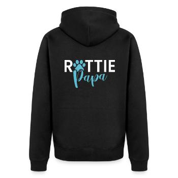 Cadeaux Rottweiler - Veste à capuche bio Premium Unisexe - noir - Dos - Nico (187cm)