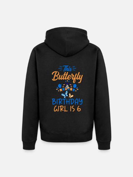 Butterfly Lover Gifts - Unisex Premium Organic Zip Hoodie - black