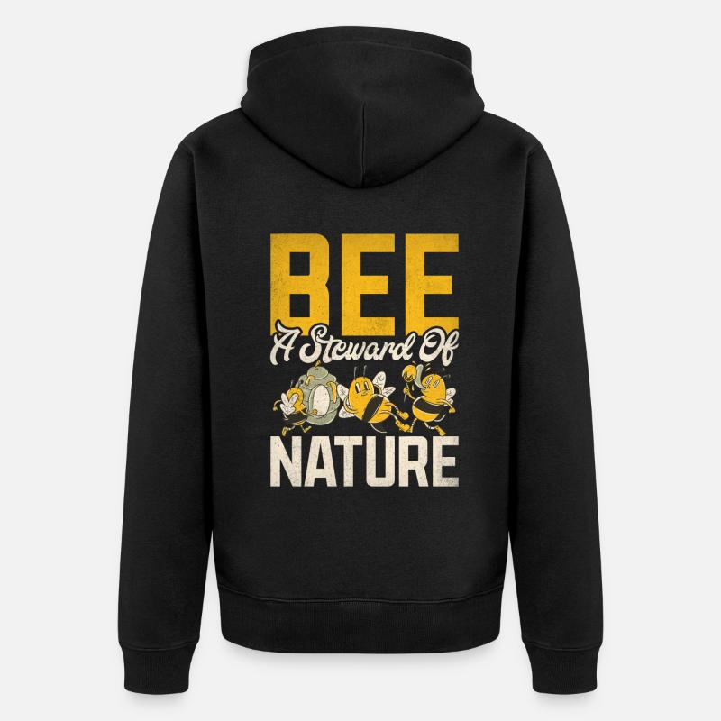 Cadeaux abeille - Veste à capuche bio Premium Unisexe - noir