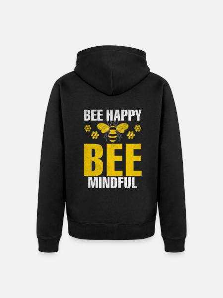 Bee Gifts - Unisex Premium Organic Zip Hoodie - black