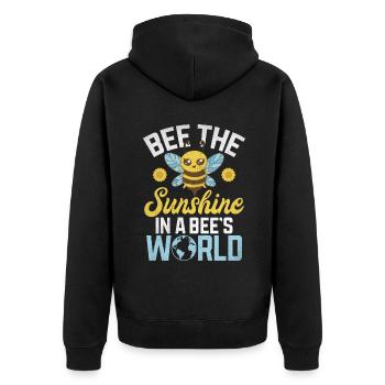 Cadeaux abeille - Veste à capuche bio Premium Unisexe - noir - Dos - Nico (187cm)