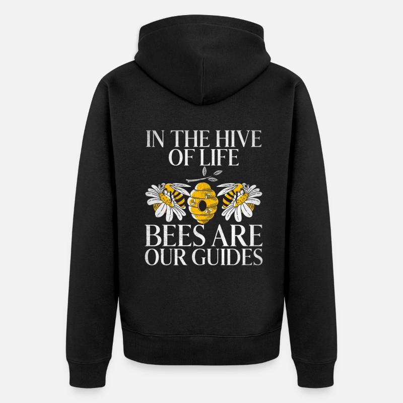 Cadeaux abeille - Veste à capuche bio Premium Unisexe - noir
