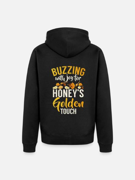 Bee Gifts - Unisex Premium Organic Zip Hoodie - black