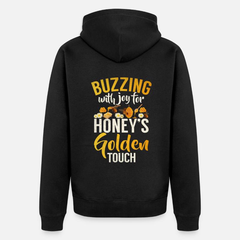 Cadeaux abeille - Veste à capuche bio Premium Unisexe - noir