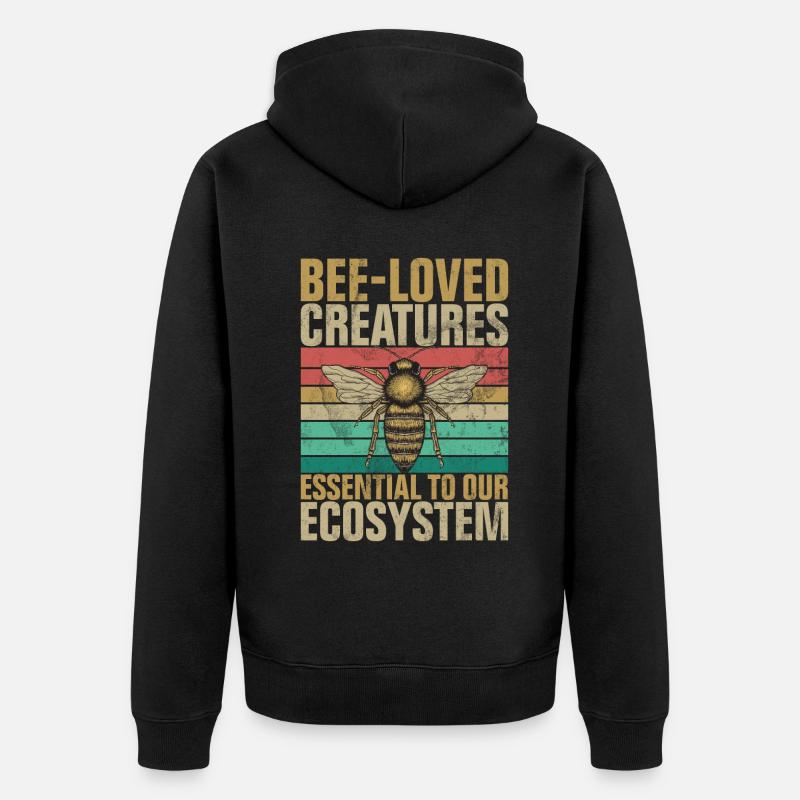 Bee Gifts - Unisex Premium Bio Zip Hoodie - Schwarz