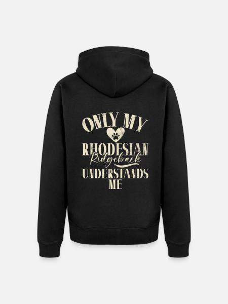 Cadeaux Rhodesian Ridgeback - Veste à capuche bio Premium Unisexe - noir
