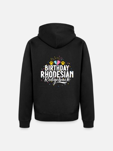 Rhodesian Ridgeback Gifts - Unisex Premium Organic Zip Hoodie - black