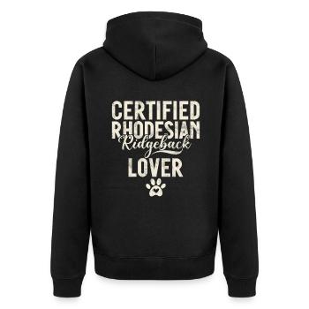 Cadeaux Rhodesian Ridgeback - Veste à capuche bio Premium Unisexe - noir - Dos - Nico (187cm)
