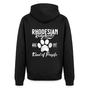 Cadeaux Rhodesian Ridgeback - Veste à capuche bio Premium Unisexe - noir - Dos - Nico (187cm)