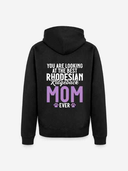 Rhodesian Ridgeback Gifts - Unisex Premium Organic Zip Hoodie - black