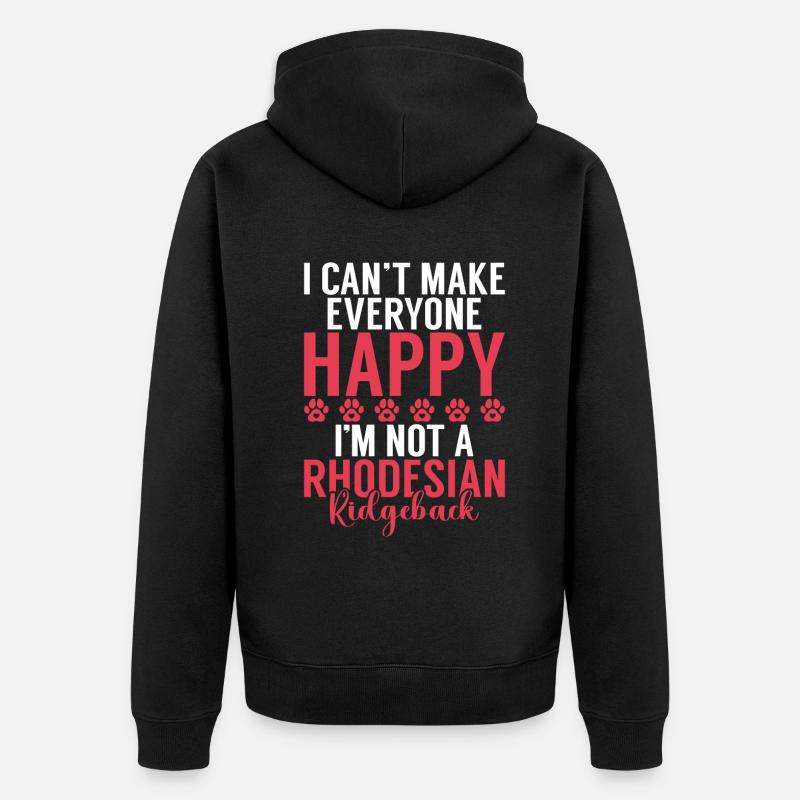 Cadeaux de Rhodesian Ridgeback - Veste à capuche bio Premium Unisexe - noir
