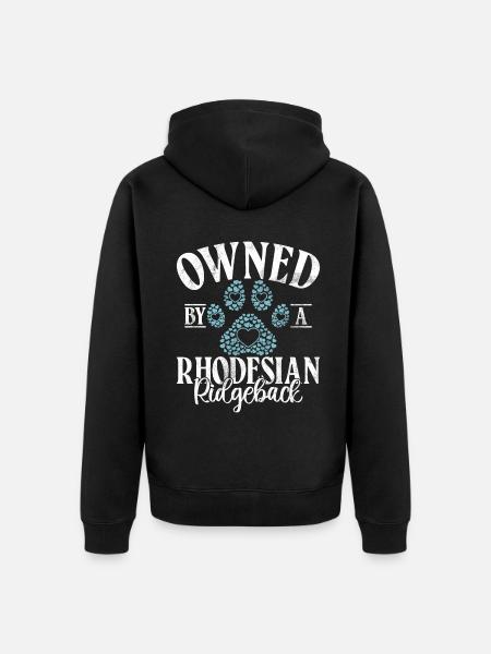 Rhodesian Ridgeback Gifts - Unisex Premium Organic Zip Hoodie - black