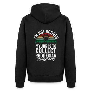 Cadeaux Rhodesian Ridgeback - Veste à capuche bio Premium Unisexe - noir - Dos - Nico (187cm)