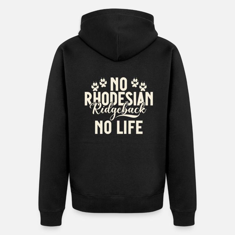 Cadeaux Rhodesian Ridgeback - Veste à capuche bio Premium Unisexe - noir